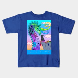 Sea Dragon and Merkitties Kids T-Shirt